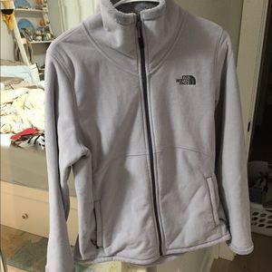 north face shell fuzzy jacket